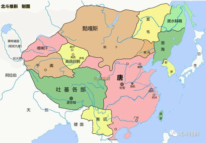 唐朝后期疆域行政变化_唐朝后期疆域_唐朝后期疆域图